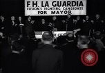 Immagine di Benvenuto di F H LaGuardia presso la sua campagna elettorale New York United States USA, 1934, secondo 38 filmato di repertorio 65675035822