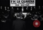 Immagine di Benvenuto di F H LaGuardia presso la sua campagna elettorale New York United States USA, 1934, secondo 47 filmato di repertorio 65675035822
