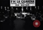 Immagine di Benvenuto di F H LaGuardia presso la sua campagna elettorale New York United States USA, 1934, secondo 50 filmato di repertorio 65675035822