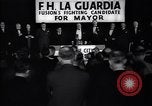 Immagine di Benvenuto di F H LaGuardia presso la sua campagna elettorale New York United States USA, 1934, secondo 51 filmato di repertorio 65675035822