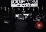 Immagine di Benvenuto di F H LaGuardia presso la sua campagna elettorale New York United States USA, 1934, secondo 54 filmato di repertorio 65675035822