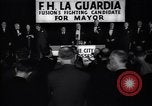 Immagine di Benvenuto di F H LaGuardia presso la sua campagna elettorale New York United States USA, 1934, secondo 61 filmato di repertorio 65675035822