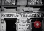 Image of barber shop New York United States USA, 1939, second 42 stock footage video 65675035837
