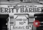 Image of barber shop New York United States USA, 1939, second 44 stock footage video 65675035837