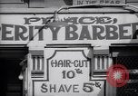 Image of barber shop New York United States USA, 1939, second 46 stock footage video 65675035837