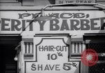 Image of barber shop New York United States USA, 1939, second 52 stock footage video 65675035837