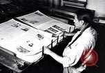 Image of Los Alamos Times Newspaper printing operation New Mexico United States USA, 1949, second 26 stock footage video 65675035849