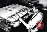 Image of Los Alamos Times Newspaper printing operation New Mexico United States USA, 1949, second 27 stock footage video 65675035849