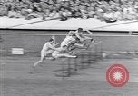 Image of track events between USA and Britain London England United Kingdom, 1936, second 8 stock footage video 65675035856