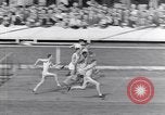 Image of track events between USA and Britain London England United Kingdom, 1936, second 10 stock footage video 65675035856
