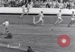 Image of track events between USA and Britain London England United Kingdom, 1936, second 24 stock footage video 65675035856