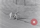 Image of track events between USA and Britain London England United Kingdom, 1936, second 36 stock footage video 65675035856