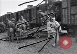 Image of American soldiers reach a French railroad station World War 1 France, 1917, second 1 stock footage video 65675035882