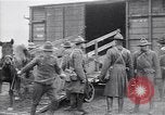 Image of American soldiers reach a French railroad station World War 1 France, 1917, second 57 stock footage video 65675035882
