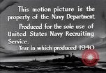 Image of American warships training at sea United States USA, 1940, second 18 stock footage video 65675035887