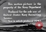 Image of American warships training at sea United States USA, 1940, second 22 stock footage video 65675035887