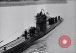 Image of German Navy submarine at a naval base Germany, 1942, second 19 stock footage video 65675035889
