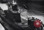 Image of German Navy submarine at a naval base Germany, 1942, second 41 stock footage video 65675035889