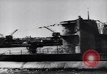 Image of German Navy submarine at a naval base Germany, 1942, second 46 stock footage video 65675035889