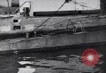 Image of German Navy submarine at a naval base Germany, 1942, second 52 stock footage video 65675035889