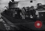 Image of German Navy submarine at a naval base Germany, 1942, second 57 stock footage video 65675035889