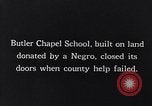 Standbild Schulen der Neger South Carolina United States USA, 1936, aus Sekunde 10 historischem Filmmaterial Videoclip 65675035950