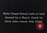 Standbild Schulen der Neger South Carolina United States USA, 1936, aus Sekunde 13 historischem Filmmaterial Videoclip 65675035950
