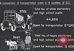 Standbild Transport der negro Schüler South Carolina United States USA, 1936, aus Sekunde 36 historischem Filmmaterial Videoclip 65675035954