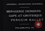 Image of mascots of penguins Philadelphia Pennsylvania USA, 1931, second 3 stock footage video 65675035999