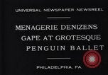 Image of mascots of penguins Philadelphia Pennsylvania USA, 1931, second 4 stock footage video 65675035999