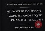 Image of mascots of penguins Philadelphia Pennsylvania USA, 1931, second 5 stock footage video 65675035999