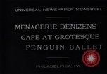 Image of mascots of penguins Philadelphia Pennsylvania USA, 1931, second 6 stock footage video 65675035999