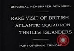 Image of British Atlantic Squadren Port of Spain Trinidad, 1931, second 3 stock footage video 65675036000