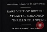 Image of British Atlantic Squadren Port of Spain Trinidad, 1931, second 4 stock footage video 65675036000