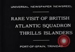 Image of British Atlantic Squadren Port of Spain Trinidad, 1931, second 5 stock footage video 65675036000