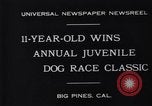 Image dog race Big Pines California USA, 1931, de la seconde 6 séquences d'archives historiques vidéo 65675036003