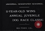 Image dog race Big Pines California USA, 1931, de la seconde 7 séquences d'archives historiques vidéo 65675036003