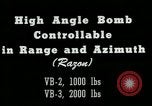 Image of High angle bomb controllable in range and azimuth United States USA, 1940, second 3 stock footage video 65675036022