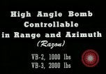 Image of High angle bomb controllable in range and azimuth United States USA, 1940, second 4 stock footage video 65675036022