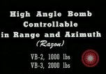 Image of High angle bomb controllable in range and azimuth United States USA, 1940, second 6 stock footage video 65675036022