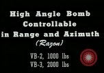 Image of High angle bomb controllable in range and azimuth United States USA, 1940, second 7 stock footage video 65675036022