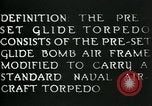 Image of Preset Data Controllable Glide Torpedo United States USA, 1944, second 7 stock footage video 65675036029