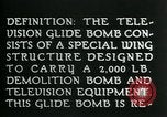 Standbild Remote gesteuerte TV Glide Bombe United States USA, 1944, aus Sekunde 12 historischem Filmmaterial Videoclip 65675036031