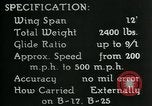 Standbild Remote gesteuerte TV Glide Bombe United States USA, 1944, aus Sekunde 33 historischem Filmmaterial Videoclip 65675036031