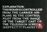 Standbild Remote gesteuerte TV Glide Bombe United States USA, 1944, aus Sekunde 38 historischem Filmmaterial Videoclip 65675036031