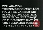 Standbild Remote gesteuerte TV Glide Bombe United States USA, 1944, aus Sekunde 41 historischem Filmmaterial Videoclip 65675036031