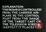 Standbild Remote gesteuerte TV Glide Bombe United States USA, 1944, aus Sekunde 43 historischem Filmmaterial Videoclip 65675036031