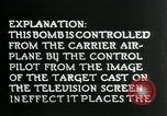 Standbild Remote gesteuerte TV Glide Bombe United States USA, 1944, aus Sekunde 45 historischem Filmmaterial Videoclip 65675036031