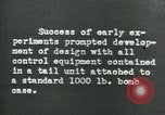 Image of tail section of a glide bomb United States USA, 1944, second 62 stock footage video 65675036033