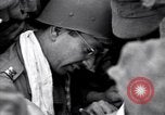 Image of Jewish U.S. Army Chaplain conducts services at Dachau concentration ca Dachau Germany, 1945, second 18 stock footage video 65675036082
